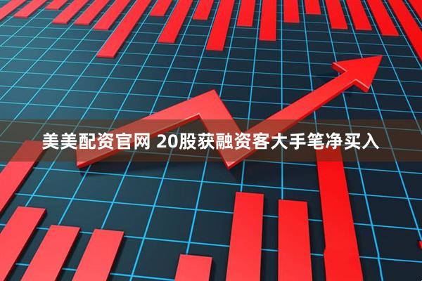 美美配资官网 20股获融资客大手笔净买入